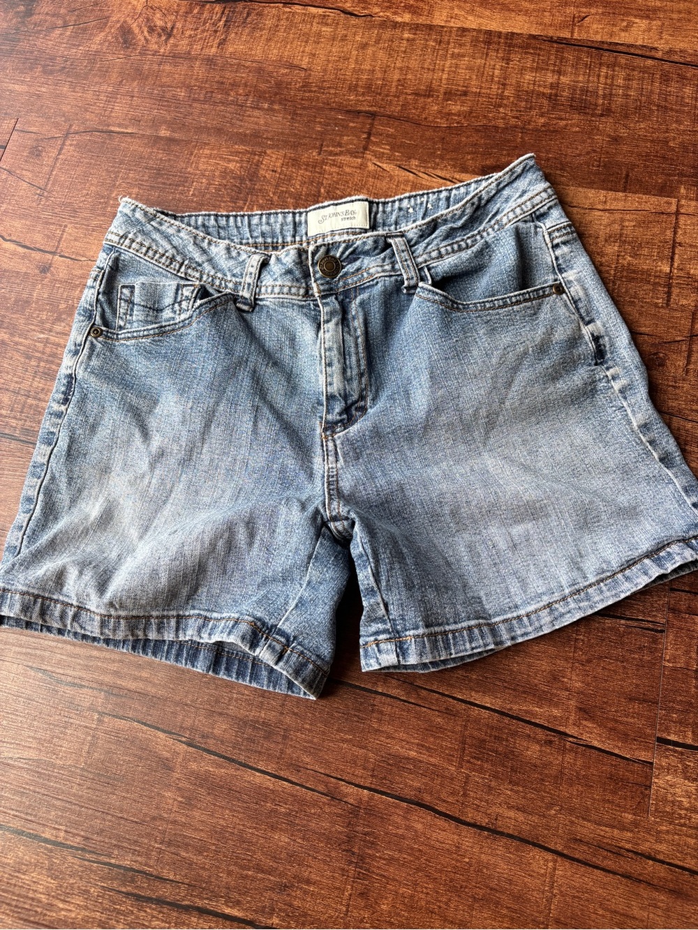 St. John's Bay Faded Blue Denim Jean Shorts